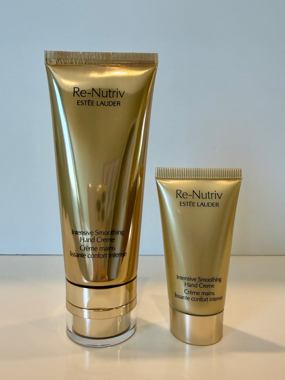NEW Estee Lauder 2-Pc Re-Nutriv Hand Creme Stay & Away Set (3.4 oz SEALED & 1oz)